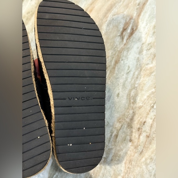 Women’s VINCE Avani black leather sandals- Size 8.5 - Picture 8 of 9